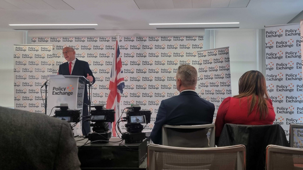 John Healey at Policy Exchange
